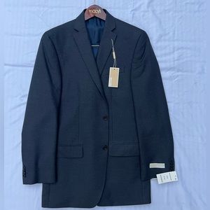 Michael Kors Blue Patterned Suit Jacket 40L